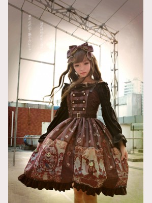 Souffle Song Steampunk Cat Lolita Dress JSK - Design 3 (SS650)